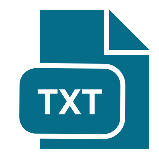 Txt extension Generic Blue icon