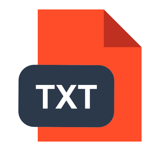 txt-extensie Generic Flat icoon