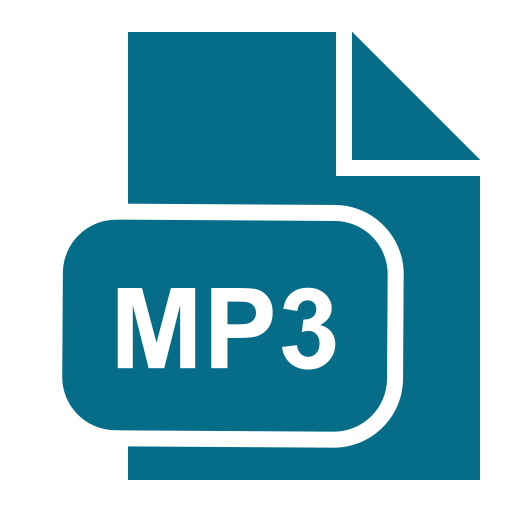 mp3 확장자 Generic Blue icon
