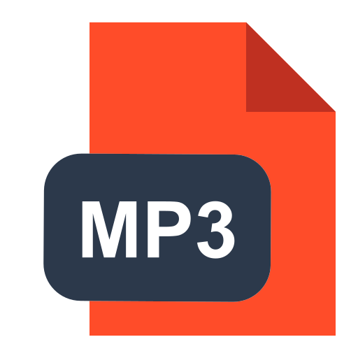 mp3-extensie Generic Flat icoon