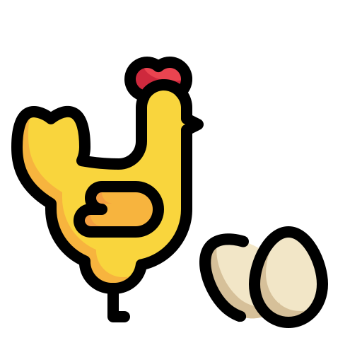 鶏 Generic Outline Color icon