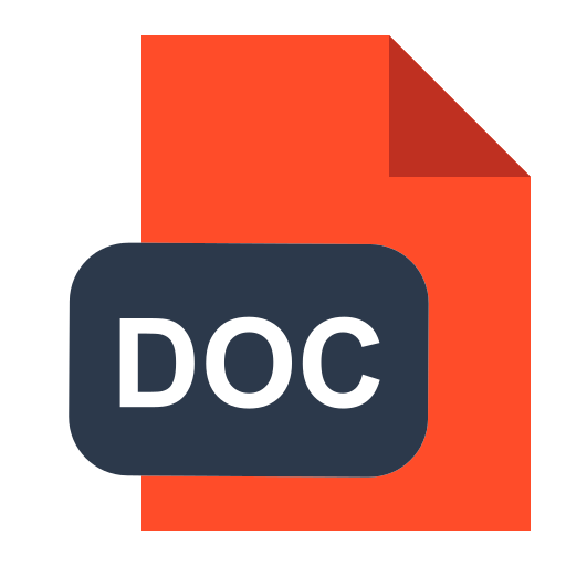 format de fichier doc Generic Flat Icône