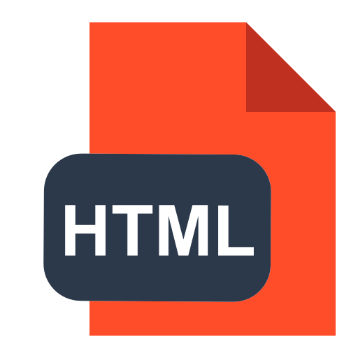 html-extensie Generic Flat icoon