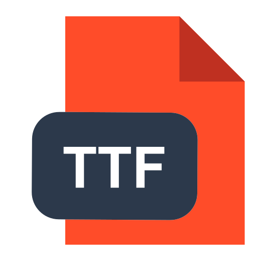 Ttf extension Generic Flat icon