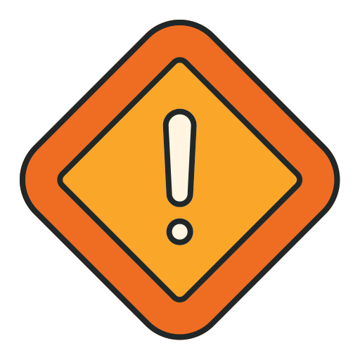 Alert sign Generic Outline Color icon