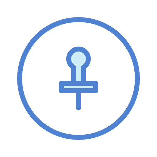 Push pin Generic Blue icon