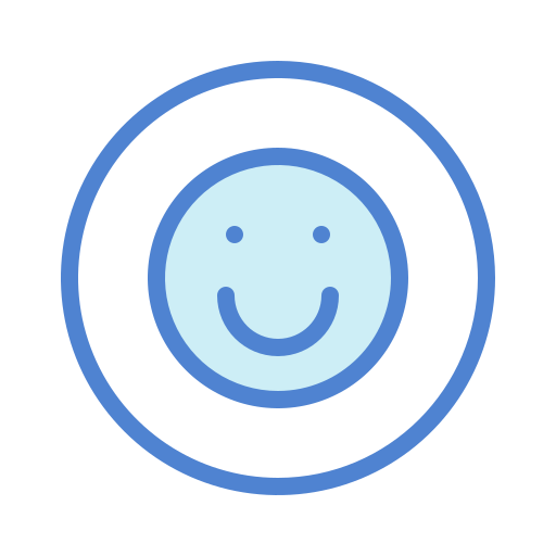 笑顔 Generic Blue icon