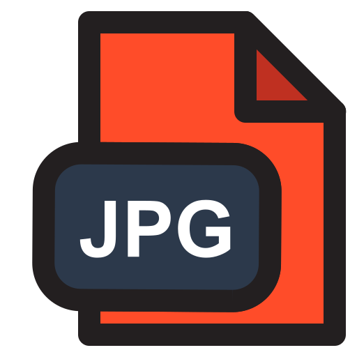jpg-extensie Generic Outline Color icoon