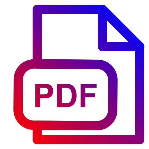 Pdf extesion Generic Gradient icon
