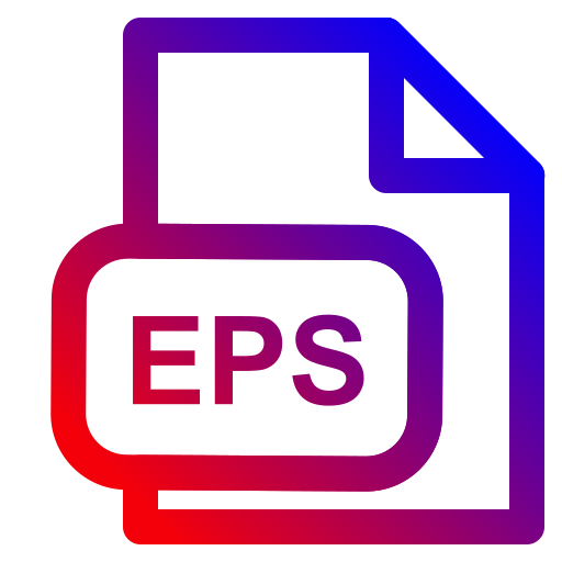 Eps extension Generic Gradient icon