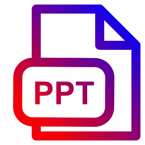 Ppt extension Generic Gradient icon