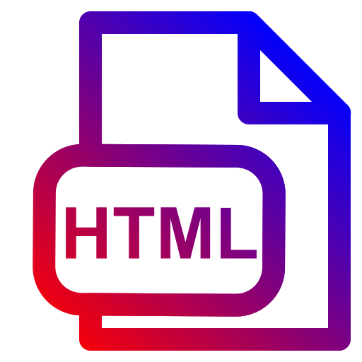 html-extensie Generic Gradient icoon