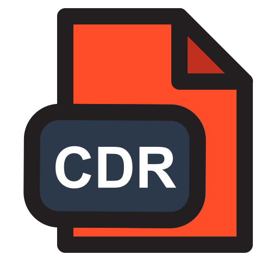 cdr-extensie Generic Outline Color icoon