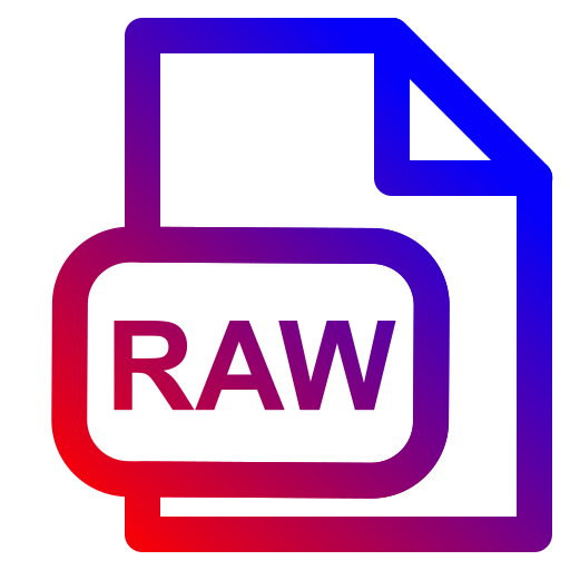 Raw extension Generic Gradient icon