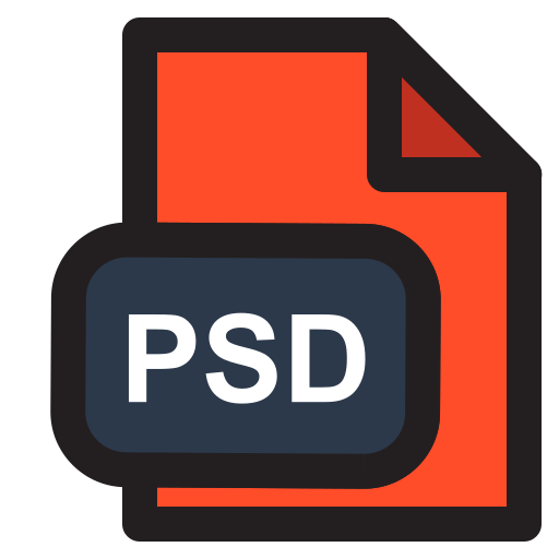 psd estensione Generic Outline Color icona