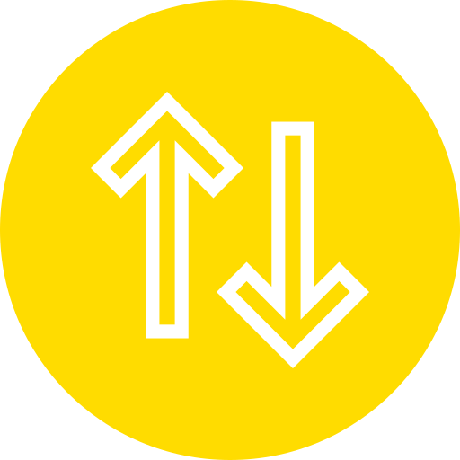 Up and down arrows Generic Flat icon