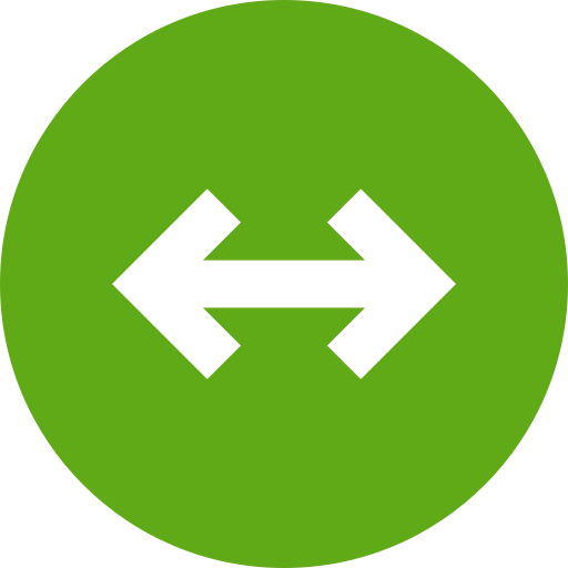 Left and right arrows Generic Flat icon