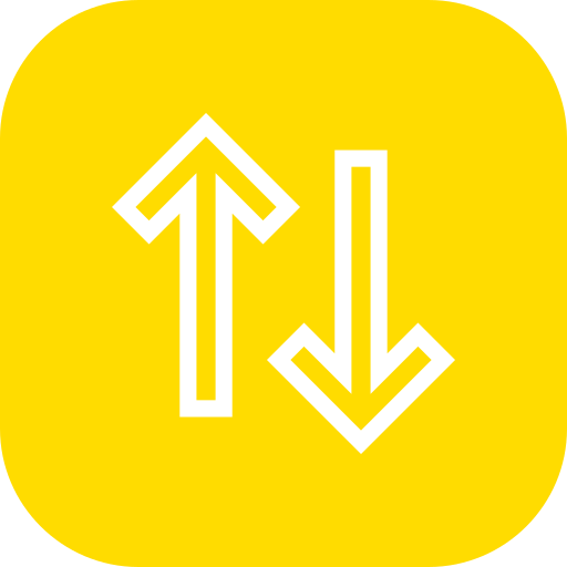 flechas hacia arriba y hacia abajo Generic Flat icono