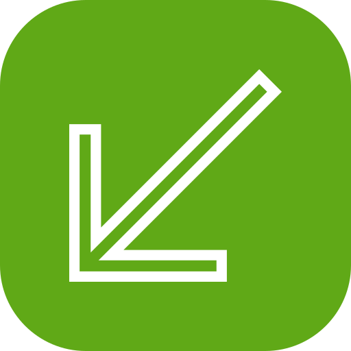 Down left arrow Generic Flat icon