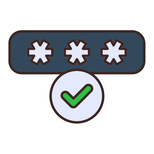 Password entry Generic Outline Color icon
