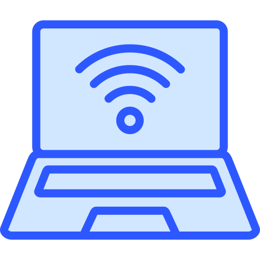 conexão wifi Generic Blue Ícone