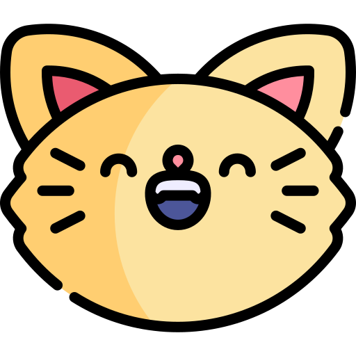 고양이 Kawaii Lineal color icon