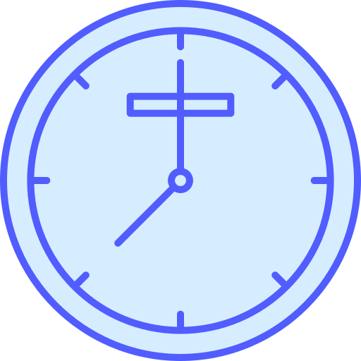 reloj de pared Generic Blue icono