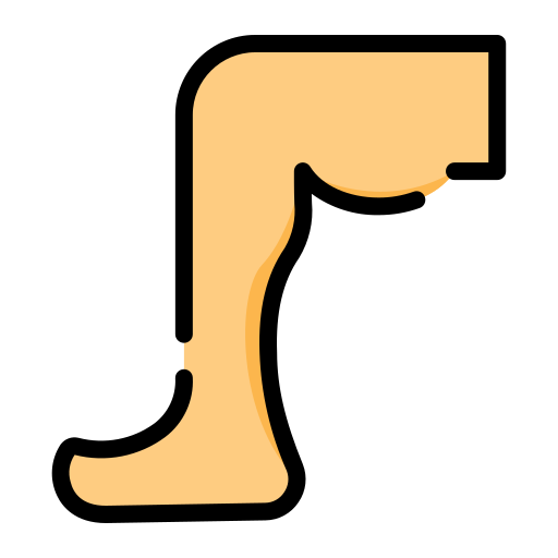 Leg Generic Outline Color icon