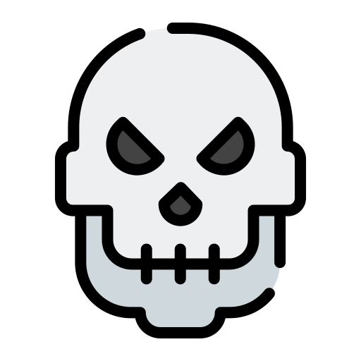 Skull Generic Outline Color icon