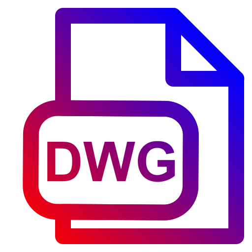 Dwg extension Generic Gradient icon