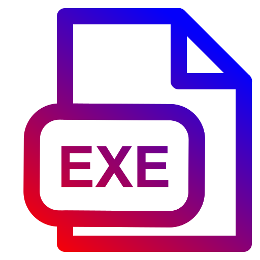 exe拡張子 Generic Gradient icon
