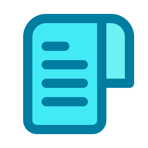 Invoice Generic Blue icon