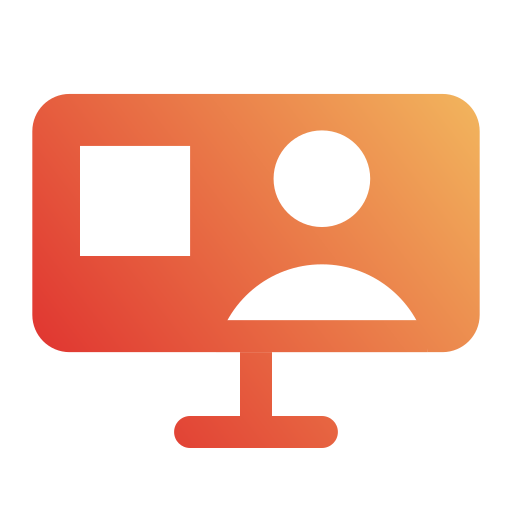 videoconferentie Generic Flat Gradient icoon
