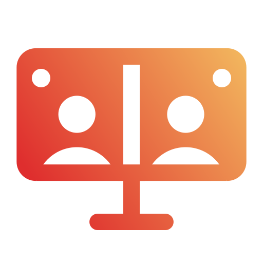 Video conference Generic Flat Gradient icon