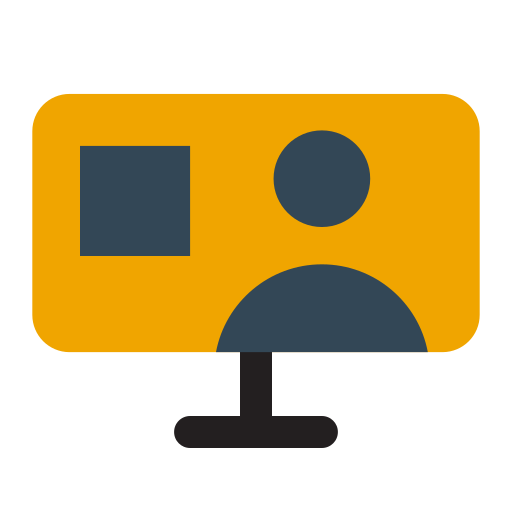 videoconferentie Generic Flat icoon