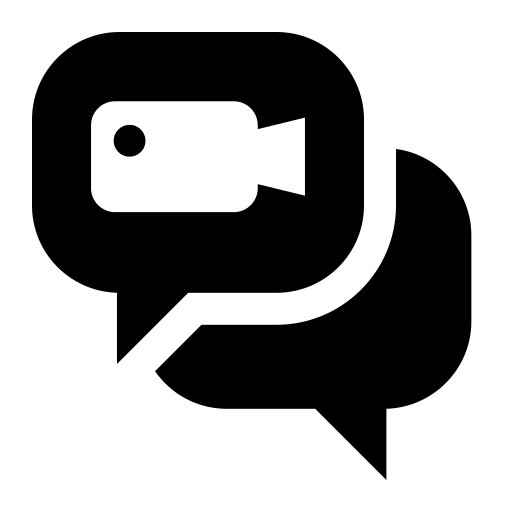 videochiamata Generic Glyph icona