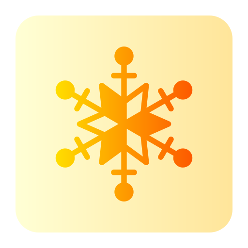 fiocco di neve Generic Flat Gradient icona
