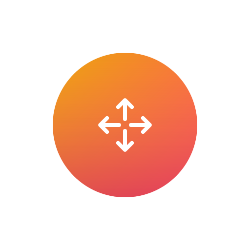 Move button Generic Flat Gradient icon
