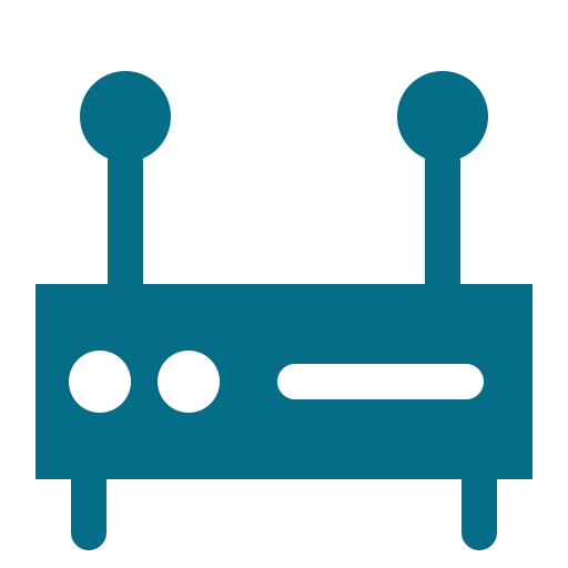 router inalámbrico Generic Blue icono
