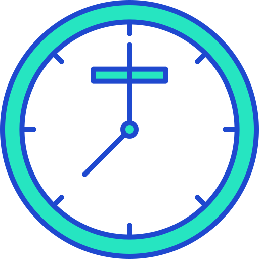 zegar ścienny Generic Fill & Lineal ikona