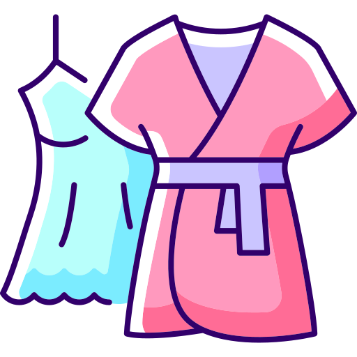 Gown Generic Outline Color icon