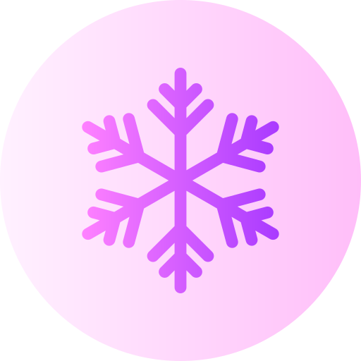 sneeuwvlok Generic Flat Gradient icoon