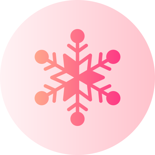 płatek śniegu Generic Flat Gradient ikona