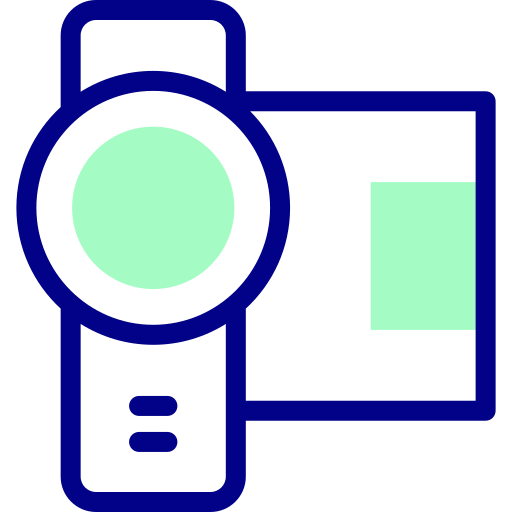 videokamera Detailed Mixed Lineal color icon