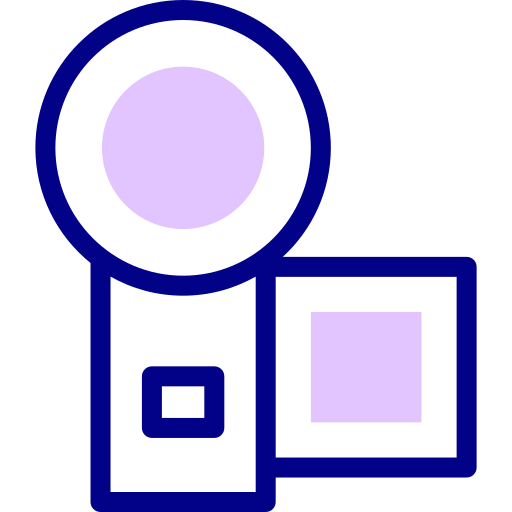 camara de video Detailed Mixed Lineal color icono