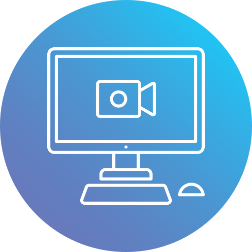 video-oproep Generic Flat Gradient icoon