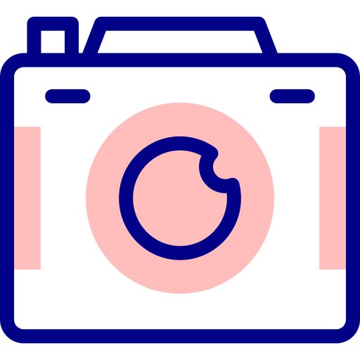 Camera Detailed Mixed Lineal color icon