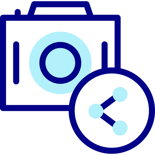 kamera Detailed Mixed Lineal color ikona