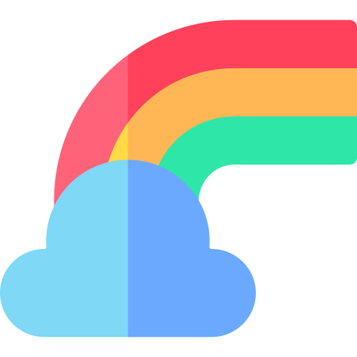 Rainbow Basic Rounded Flat icon