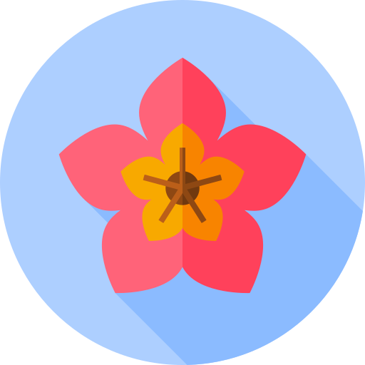 fiore Flat Circular Flat icona